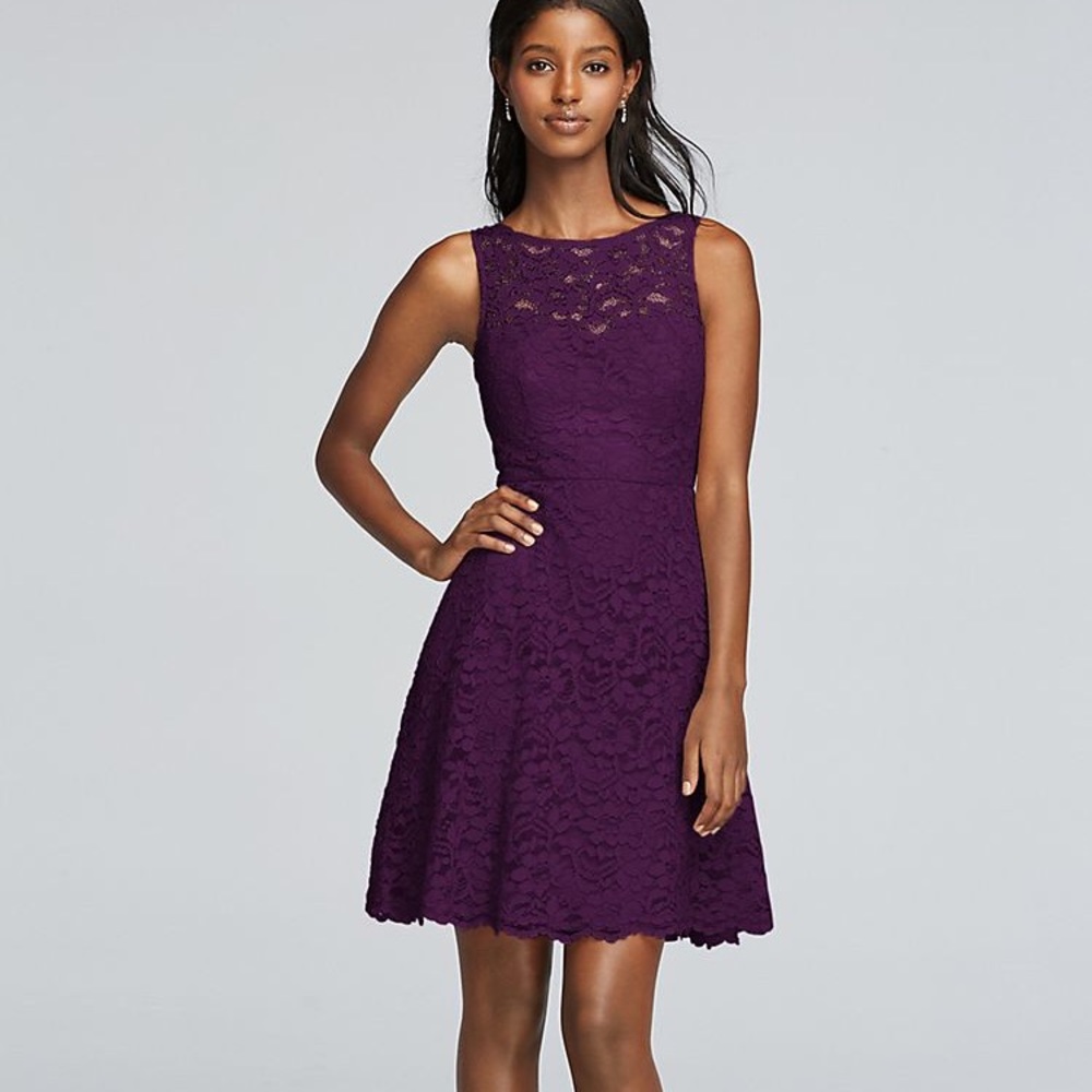 David’s Bridal Bridesmaid Dress - Plum